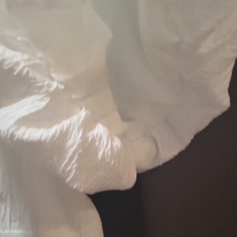 White Puff Sleeve Dress - Picture 4 of 8